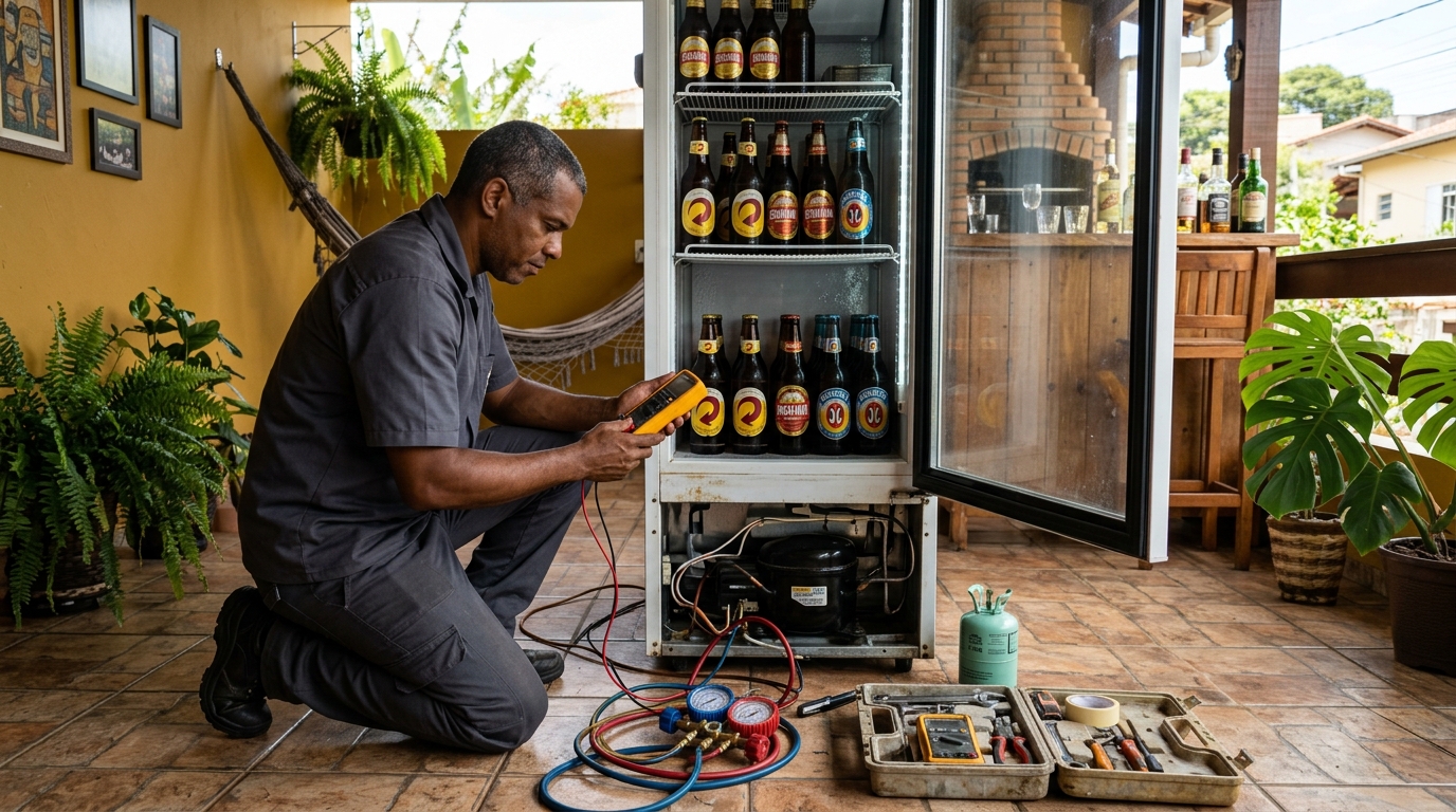 Conserto de placa eletrônica de cervejeira em Curitiba‑PR